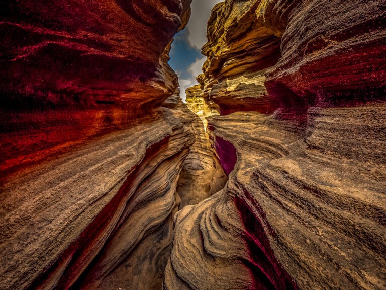Lanzarote Vulkan Schlucht